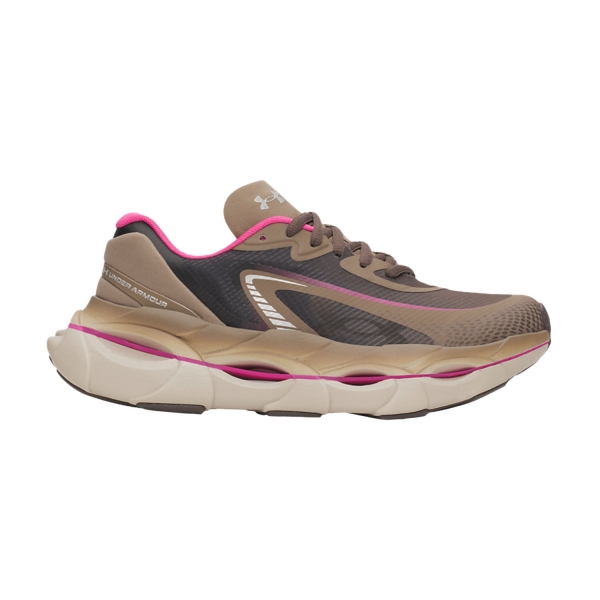 Women's Performance Running Shoes Under Armour HB Racer 2  Desert Taupe/Sonic Yellow/Virtual Pink 60102160219