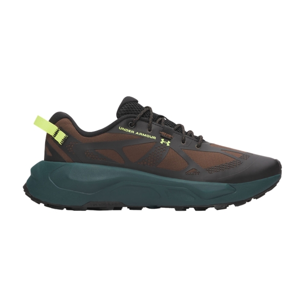 Men's Trail Running Shoes Under Armour Charged Bandit TR 4  Black/Arden Green/Green Citrine 60104130002