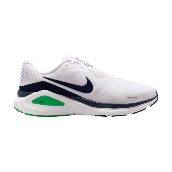 Nike Structure 26  White/Midnight Navy/Green Spark HJ1102108