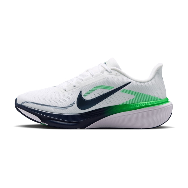 Nike Pegasus 42 - White/Midnight Navy/Green Spark