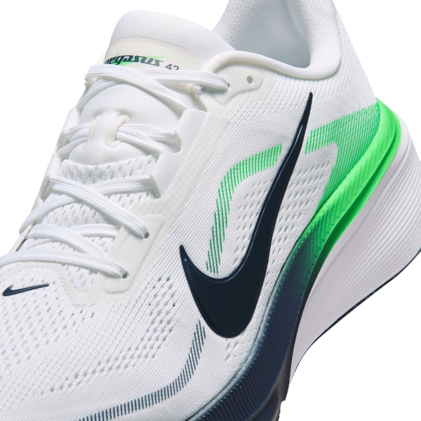 Nike Pegasus 42 - White/Midnight Navy/Green Spark