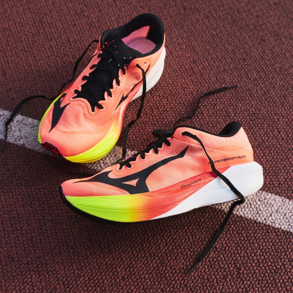 Mizuno Hyperwarp Pure - Lava Orange/Black/Lightning Yellow