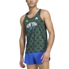 adidas ADIZERO NYC Tank - Collegiate Green/Aurora Ivy