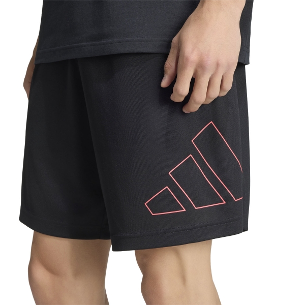 Men's Training Short adidas Essentials Big Logo 7in Shorts  Black/Pure Turbo KS62837in
