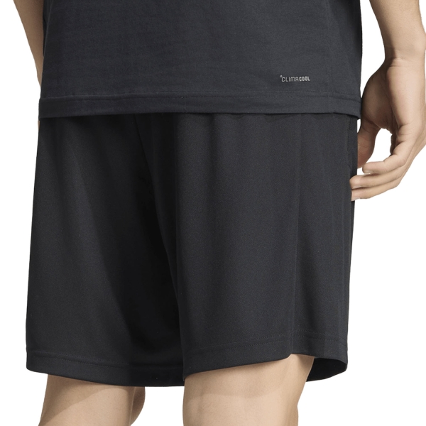 adidas Essentials Big Logo 7in Shorts - Black/Pure Turbo