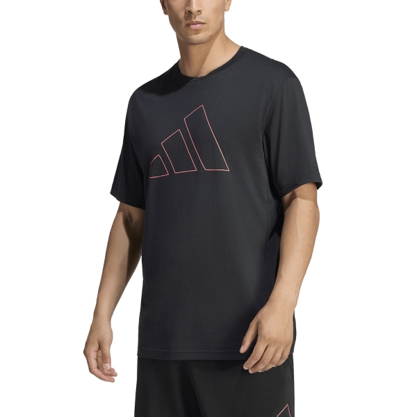 Men's Training T-Shirt adidas Essentials TShirt  Black/Pure Turbo KS6306