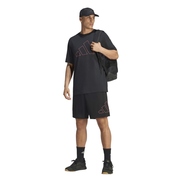 adidas Essentials T-Shirt - Black/Pure Turbo