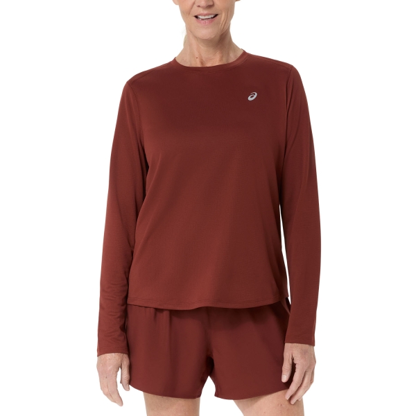 Women's Running Shirt ASICS Core Shirt  Singed Red 2012D181200