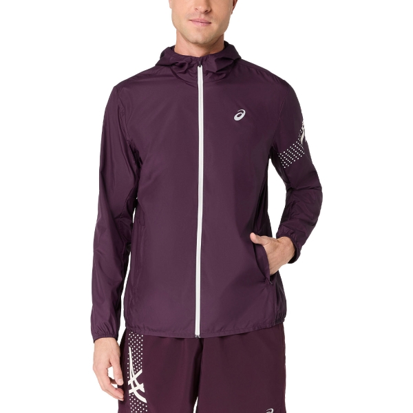 Men's Running Jacket ASICS Icon Jacket  Dark Aubergine 2011D456500