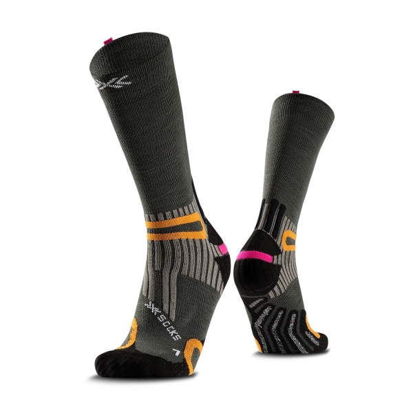 Socks XBionic Hike Anatomix Merino Crew Socks  Heather Olive HQ64S26UE113