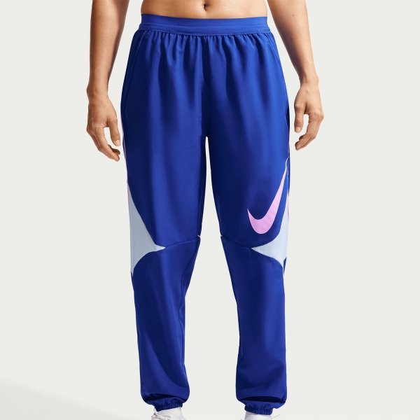 Nike Dri-FIT Swoosh Pants - Old Royal/Football Grey/Pink Rise