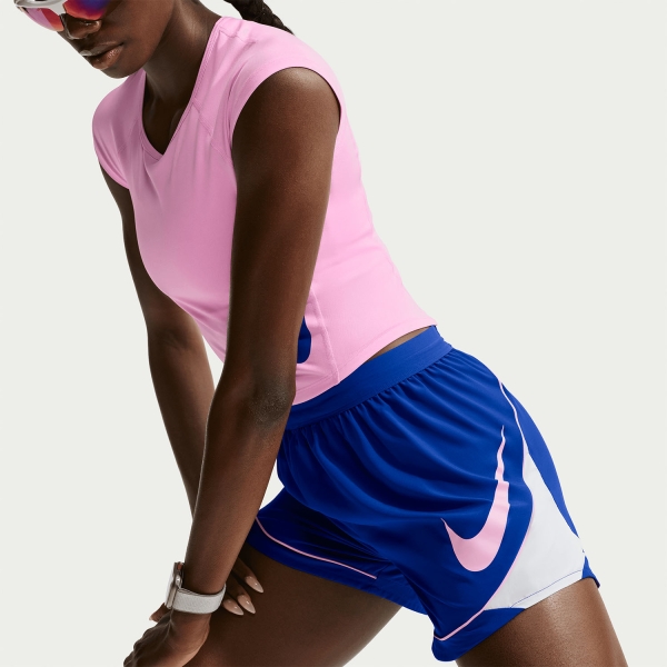 Nike Dri-FIT Swoosh 3.5in Shorts - Old Royal/Football Grey/Pink Rise