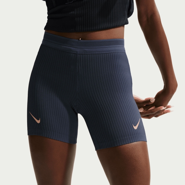 Women's Running Shorts Nike DriFIT ADV AeroSwift 6in Shorts  Thunder Blue/Black/White/Linen IU1063437