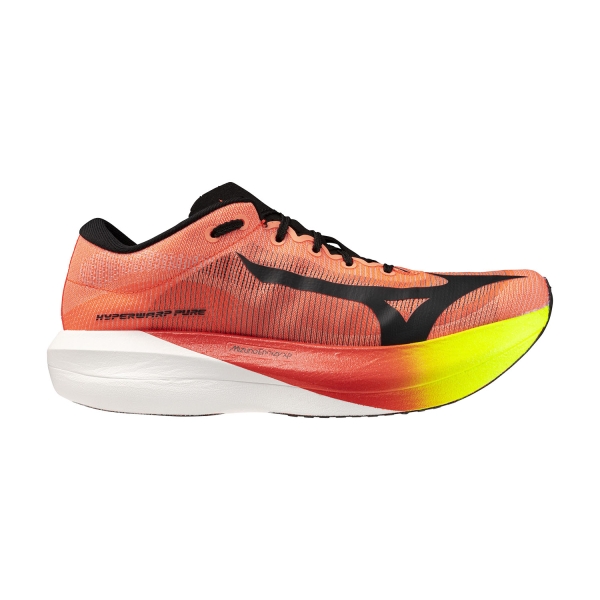 Men's Performance Running Shoes Mizuno Hyperwarp Pure  Lava Orange/Black/Lightning Yellow J1GC267081