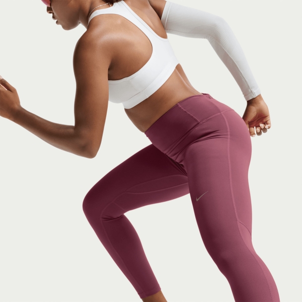 Nike Dri-FIT Tempo 7/8 Tights - Pink Smoke/Reflective Silver
