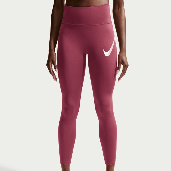 Nike Dri-FIT Tempo Swoosh 7/8 Tights - Pink Smoke/Reflective Silver/White