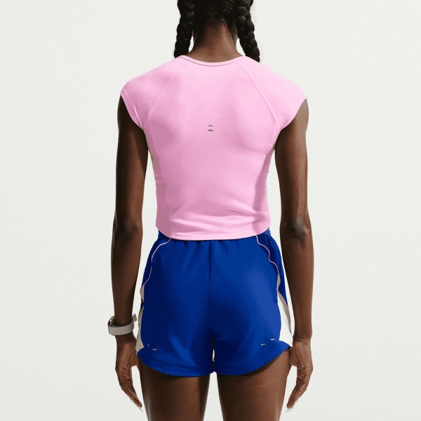 Nike Tempo Swoosh Dri-FIT T-Shirt - Pink Rise/Reflective Silver/Old Royal