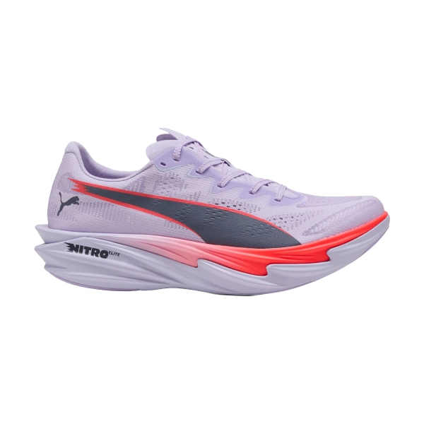 Men's Performance Running Shoes Puma Deviate NITRO Elite 4  Light Lavender/Ultra Red/Inky Depths 31212708