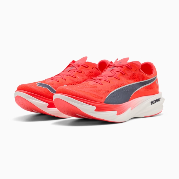 Puma Deviate NITRO Elite 4 - Ultra Red/Inky Depths/White