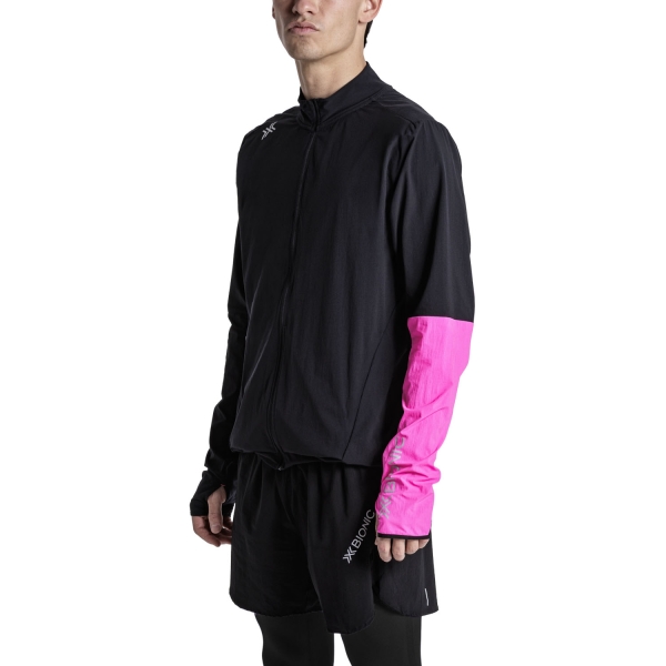 Men's Trail Running Jackets XBionic Corefusion Jacket  X Black/Fluo Pink RJJAW26MB101