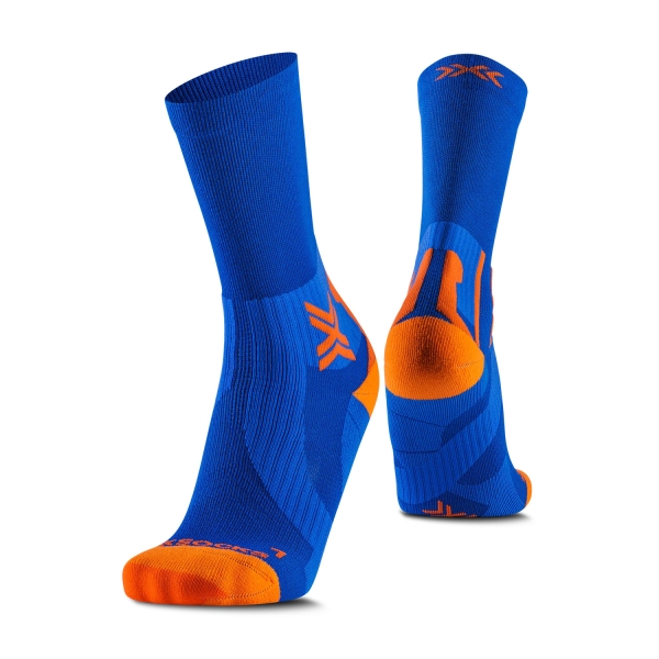 Socks XBionic Run Perform Warm Crew Socks  Twyce Blue/Orange RQPWW24UA028