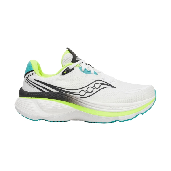 Men's Structured Running Shoes Saucony Hurricane 26  White/Citron S1010981032