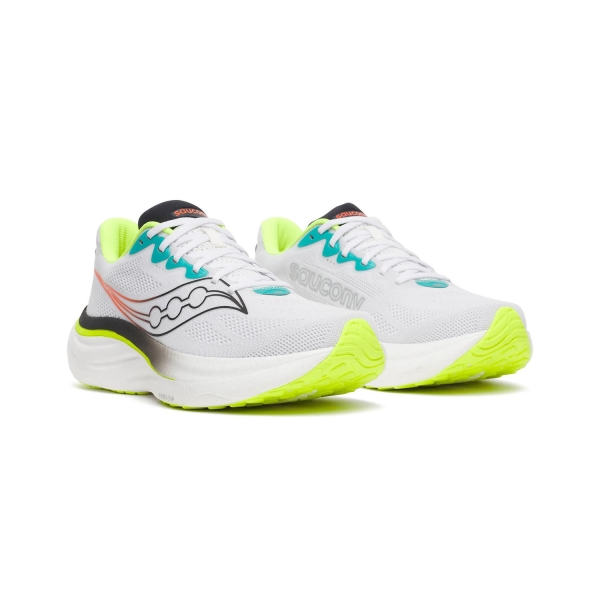 Saucony Ride 19 - White/Citron