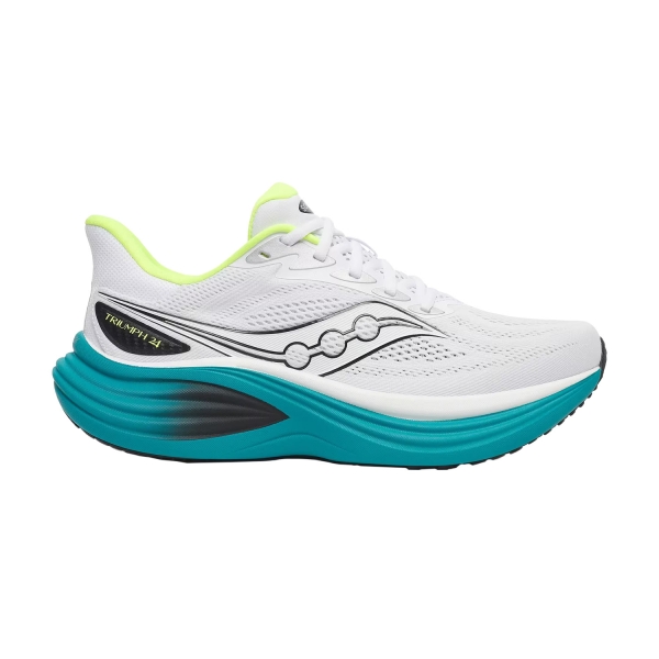 Men's Neutral Running Shoes Saucony Triumph 24  White/Tranquil S1009971002