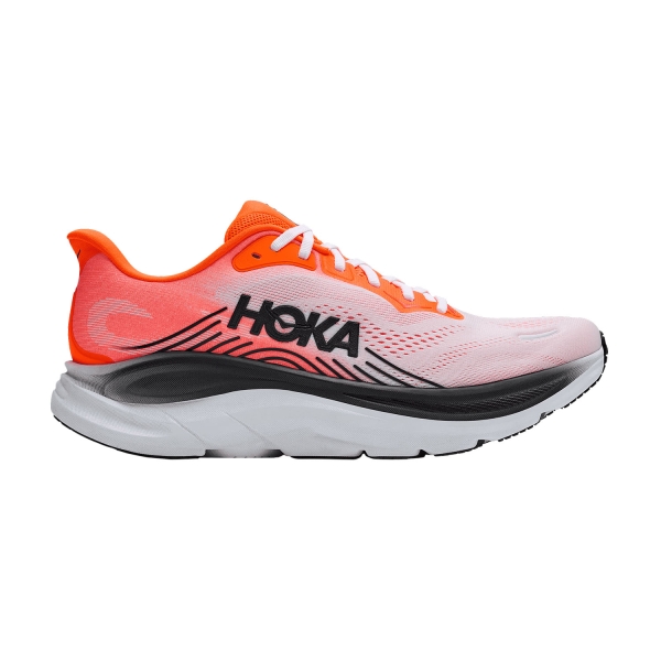 Men's Neutral Running Shoes Hoka Clifton 11 Wide  Neon Tangerine/Frost 1177538NNTN