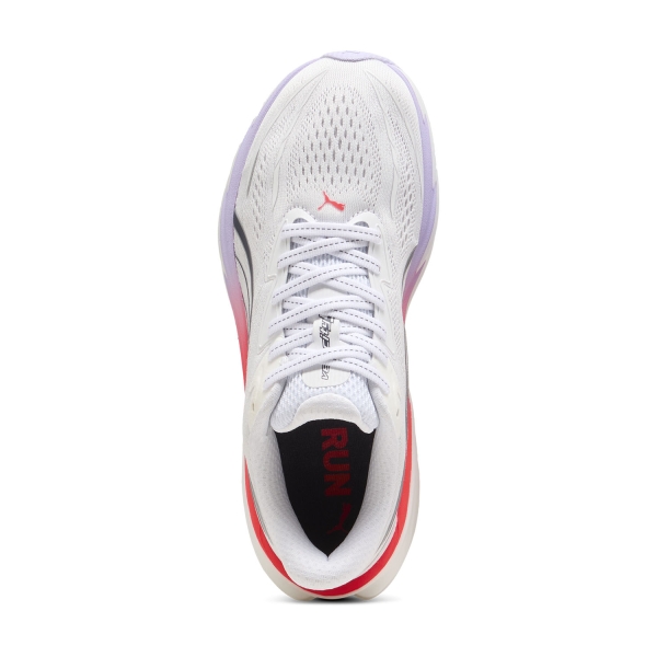 Puma Velocity NITRO 5 - White/Ultra Red/Light Lavender