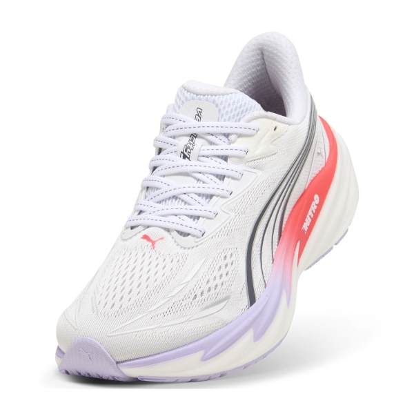 Puma Velocity NITRO 5 - White/Ultra Red/Light Lavender