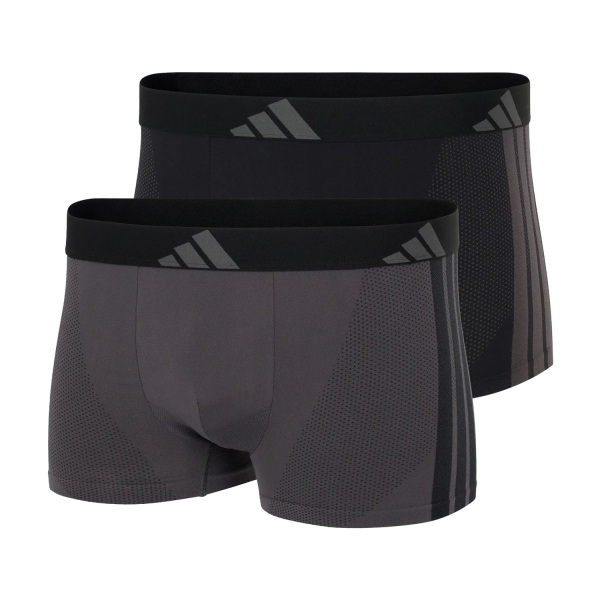 Men's Briefs and Boxers Underwear adidas Active Seamless Micro x 2 Boxer  Black/Carbon 4AM027900