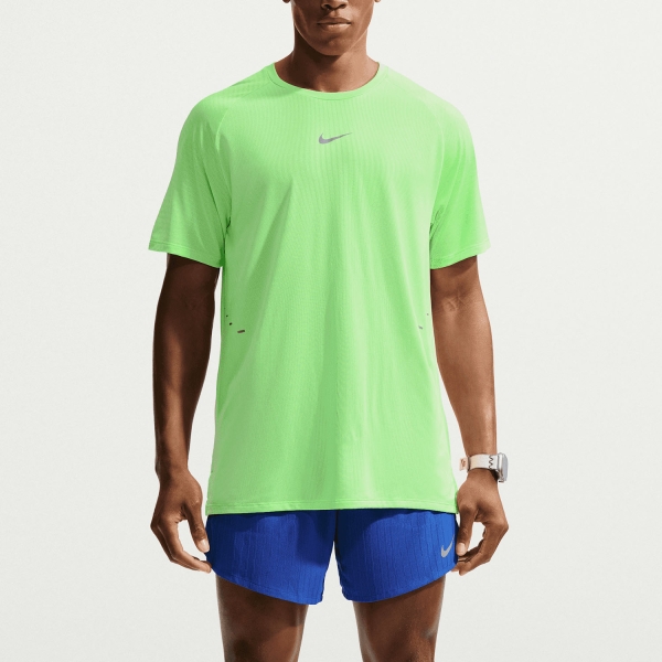 Men's Running T-Shirt Nike AeroFIT Stride TShirt  Volt/Light Silver/Reflective Silver IH0745702