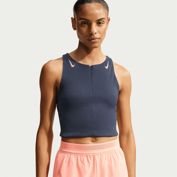 Nike Dri-FIT ADV AeroSwift Top - Thunder Blue/Linen