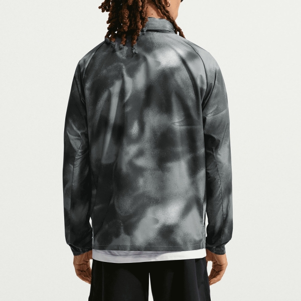 Nike Repel Miler UV AOP Jacket - Black/Smoke Grey/Reflective Silver