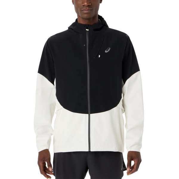Men's Running Jacket ASICS Metarun Legend Jacket  Cream/Performance Black 2011D435100