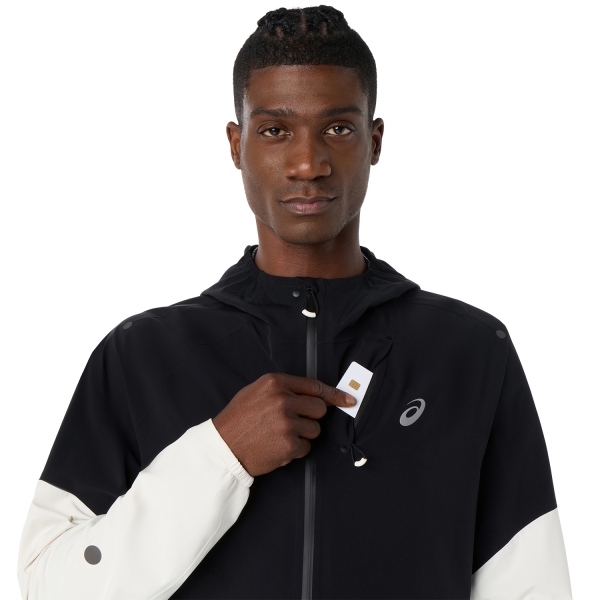 ASICS Metarun Legend Chaqueta - Cream/Performance Black
