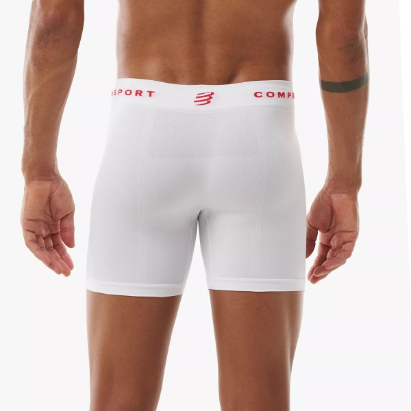 Compressport Feelfree Boxer - White/Red