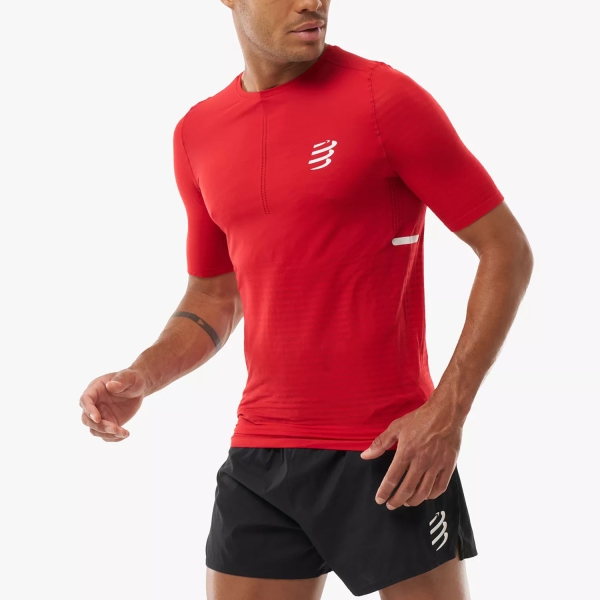  Compressport Pro Racing TShirt  Pompeian Red ATSM3613171