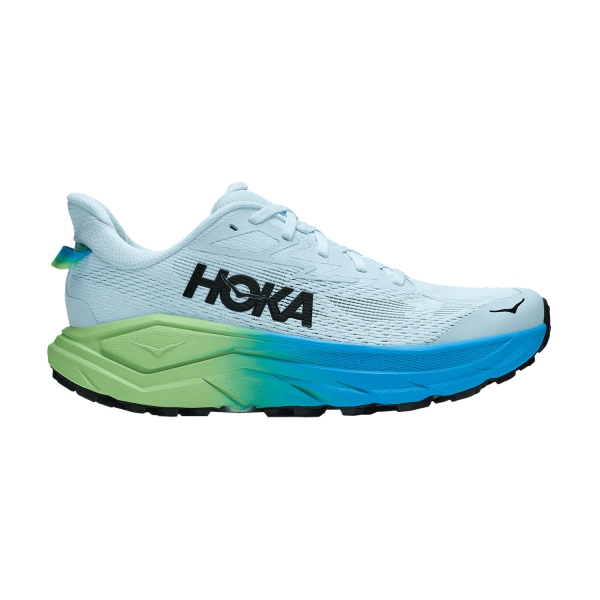 Women's Trail Running Shoes Hoka Challenger 8 Wide  Glimmering Blue/Tart Apple 1168719GBLT