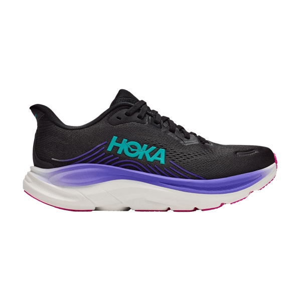 Women's Neutral Running Shoes Hoka Clifton 11  Black/Neon Nebula 1176573BNNN