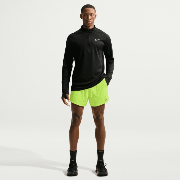 Nike Aero-FIT Stride 5in Shorts - Volt/Reflective Silver
