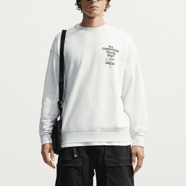 Men's Sweatshirt and Shirts Nike ACG Sweatshirt  Summit White/Black IU8162121