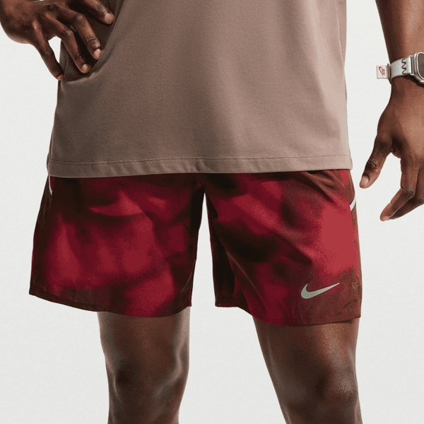 Men's Running Shorts Nike DriFIT Miler AOP 7in Shorts  Light Crimson/Reflective Silver IV4816696