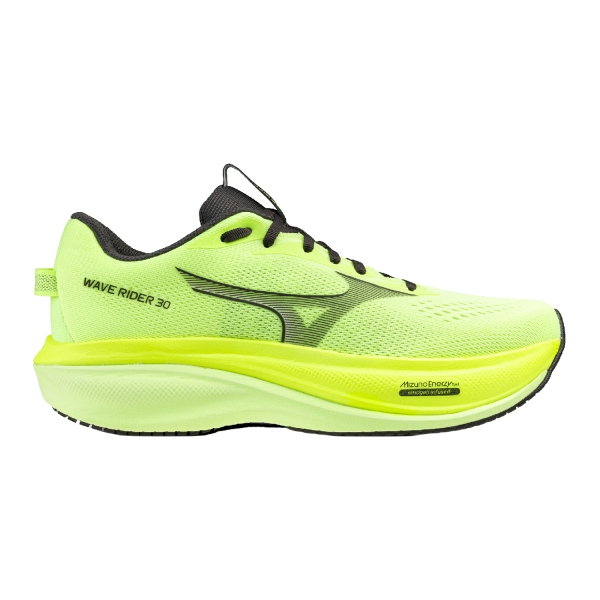 Men's Neutral Running Shoes Mizuno Wave Rider 30  Lime Pulp/Black Oyster/GF White J1GM262058