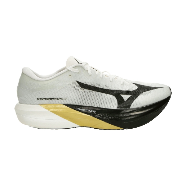 Men's Performance Running Shoes Mizuno Hyperwarp Elite  White/Black/Gold J1GC267301
