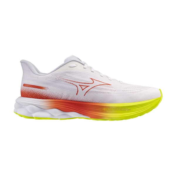 Men's Neutral Running Shoes Mizuno Wave Skyrise 7  White/Orange/Evening Primrose J1GC260951