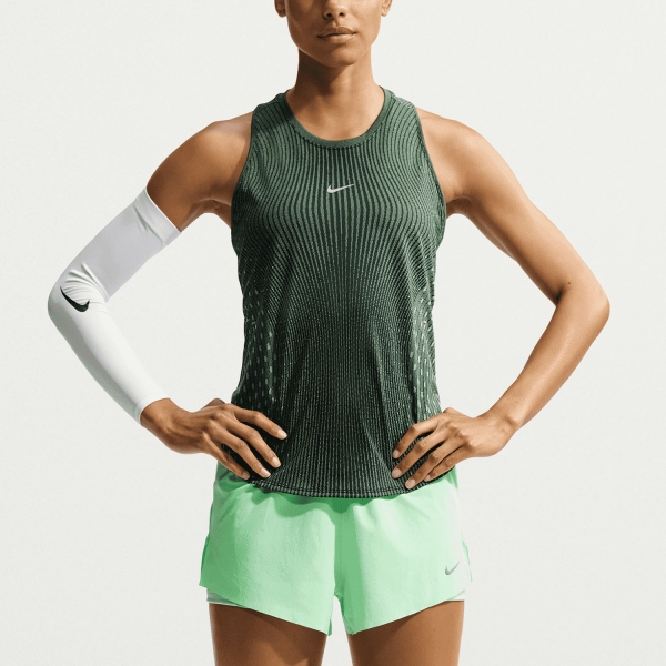 Women's Running Tank Nike AeroFIT Swift Tank  Black/Light Green Spark/Reflective Silver IH8111014
