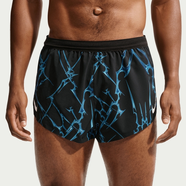 Men's Running Shorts Nike AeroSwift DriFIT ADV AOP 2in Shorts  Black/White IM5360010
