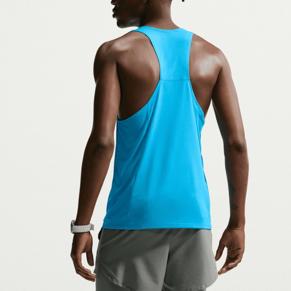 Nike Dri-FIT Fast Canotta - Light Current Blue/Reflective Silver